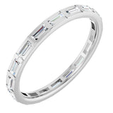 Platinum 1/2 CTW Natural Diamond Eternity Band Size 7