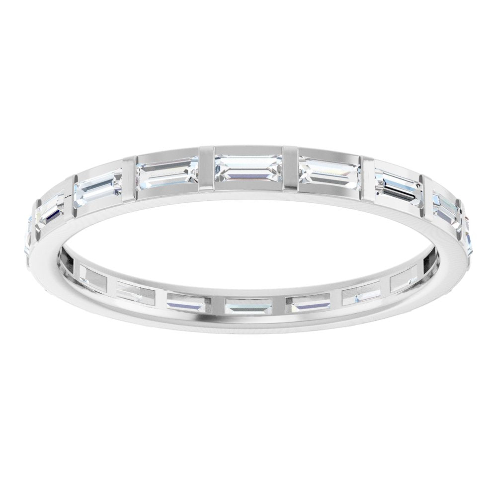 Platinum 1/2 CTW Natural Diamond Eternity Band Size 7