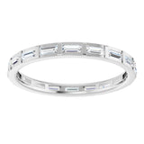 Platinum 1/2 CTW Natural Diamond Eternity Band Size 7