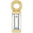 14K Yellow .04 CT Lab-Grown Diamond Dangle