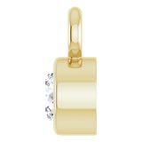 14K Yellow .06 CT Natural Diamond Dangle