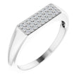 Sterling Silver 1/10 CTW Natural Diamond Ring
