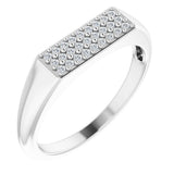 Sterling Silver 1/10 CTW Natural Diamond Ring