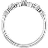 14K White Gold 1/5 CTW Natural Diamond Stackable Ring