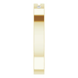14K Yellow .03 CTW Natural Diamond Pierced Cross Stackable Ring