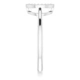 14K White Gold 1/10 CTW Natural Diamond Circle Ring