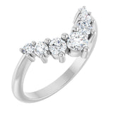 14K White Gold 1/2 CTW Lab-Grown Diamond Contour Band