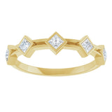 14K Yellow 1/3 CTW Lab-Grown Diamond Anniversary Band