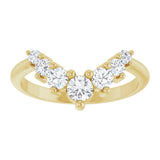 14K Yellow Gold 1/2 CTW Lab-Grown Diamond Contour Band