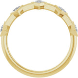 14K Yellow 1/3 CTW Lab-Grown Diamond Anniversary Band