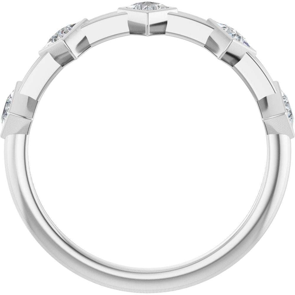 14K White 1/3 CTW Lab-Grown Diamond Anniversary Band