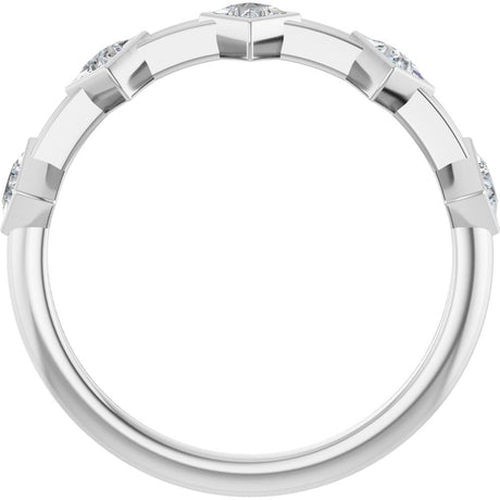 14K White 1/3 CTW Lab-Grown Diamond Anniversary Band