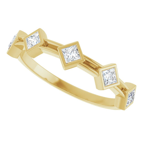 14K Yellow 1/3 CTW Lab-Grown Diamond Anniversary Band