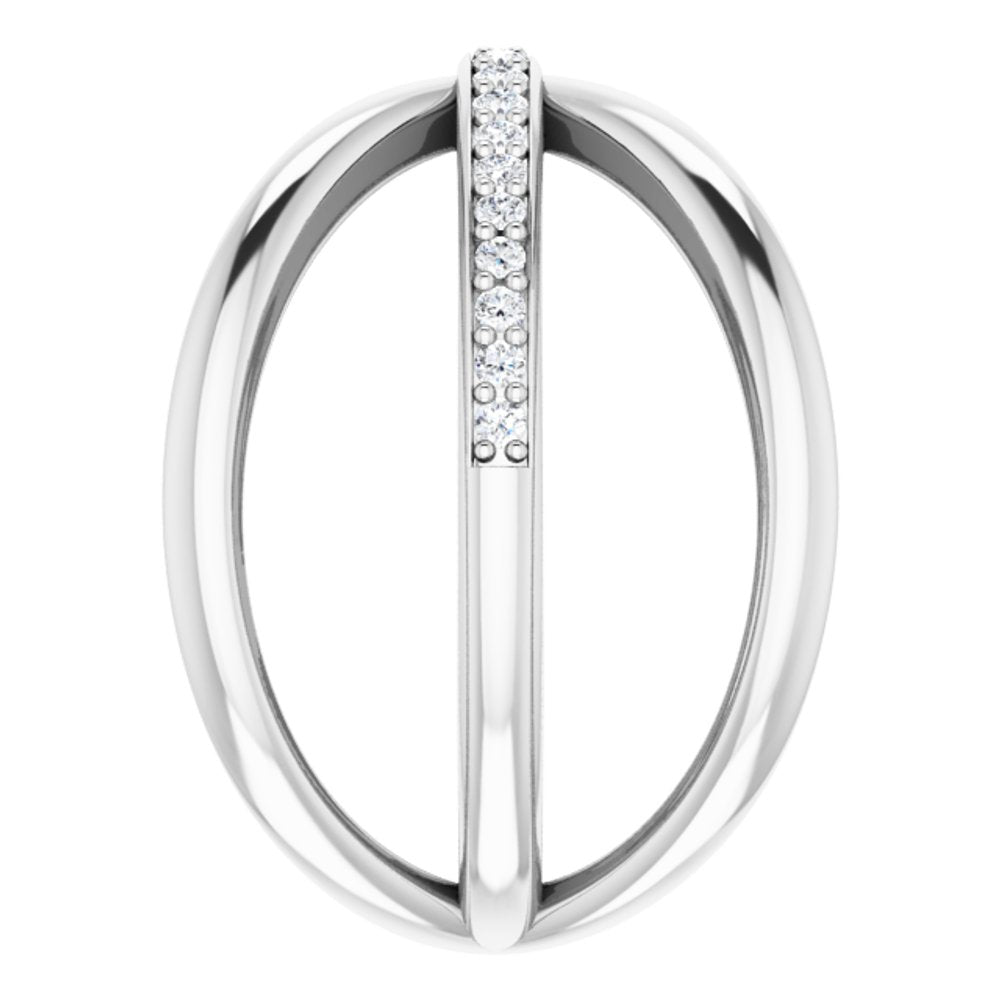 14K White Gold 1/6 CTW Natural Diamond Criss-Cross Ring  