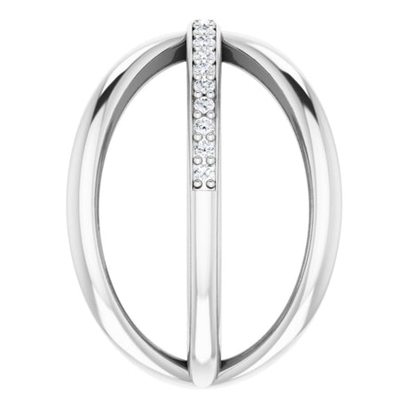 14K White Gold 1/6 CTW Natural Diamond Criss-Cross Ring  