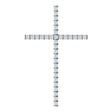 14K White 1 CTW Natural Diamond Cross Pendant