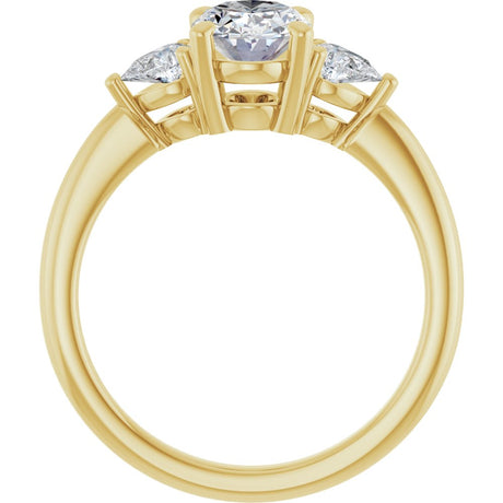 14K Yellow Gold 1 1/4 CTW Lab-Grown Diamond Engagement Ring