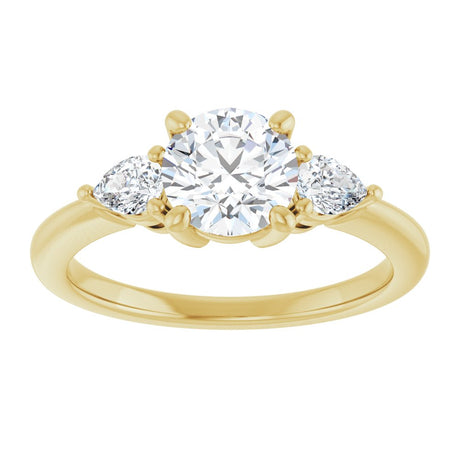 14K Yellow Gold 1 1/4 CTW Lab-Grown Diamond Engagement Ring