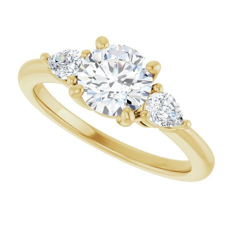 14K Yellow Gold 1 1/4 CTW Lab-Grown Diamond Engagement Ring