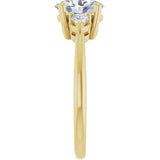 14K Yellow Gold 1 1/4 CTW Lab-Grown Diamond Engagement Ring
