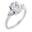 14K White Gold 1 3/4 CTW Lab-Grown Diamond Engagement Ring