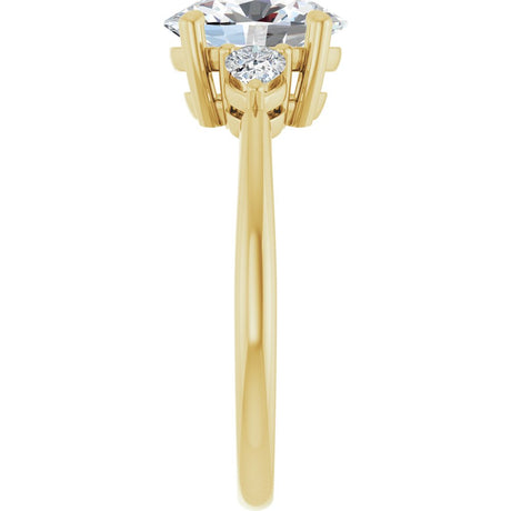 14K Yellow Gold 1 3/4 CTW Lab-Grown Diamond Engagement Ring