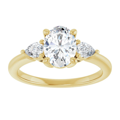 14K Yellow Gold 1 1/4 CTW Lab-Grown Diamond Engagement Ring