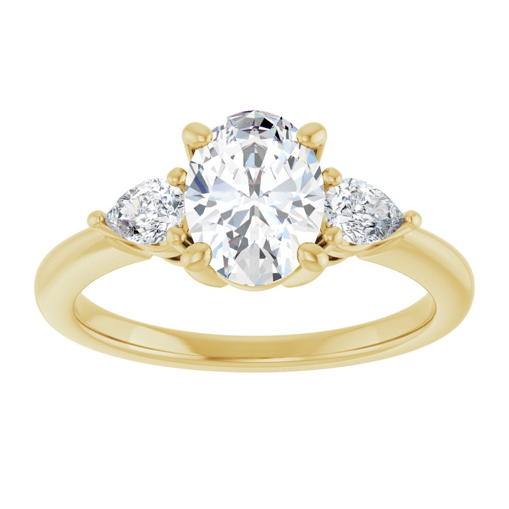 14K Yellow Gold 1 1/4 CTW Lab-Grown Diamond Engagement Ring