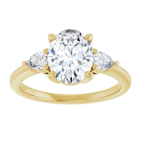 14K Yellow Gold 1 3/4 CTW Lab-Grown Diamond Engagement Ring