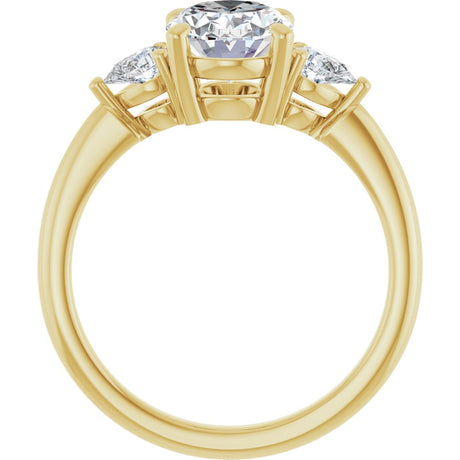 14K Yellow Gold 1 3/4 CTW Lab-Grown Diamond Engagement Ring