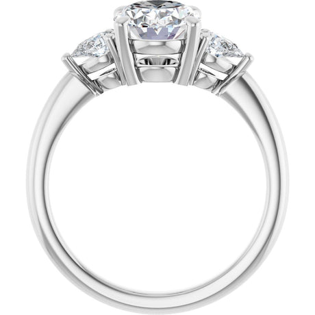14K White Gold 1 3/4 CTW Lab-Grown Diamond Engagement Ring