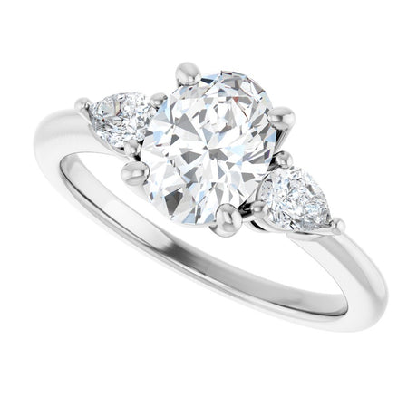 14K White Gold 1 1/4 CTW Lab-Grown Diamond Engagement Ring