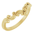 14K Yellow Sculptural Contour Band