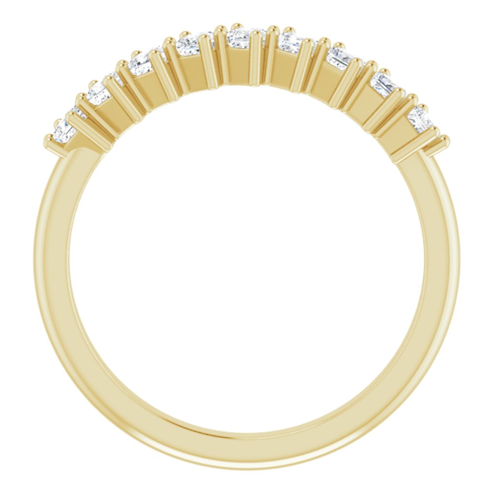 10K Yellow Gold 1/2 CTW Lab-Grown Diamond Anniversary Band