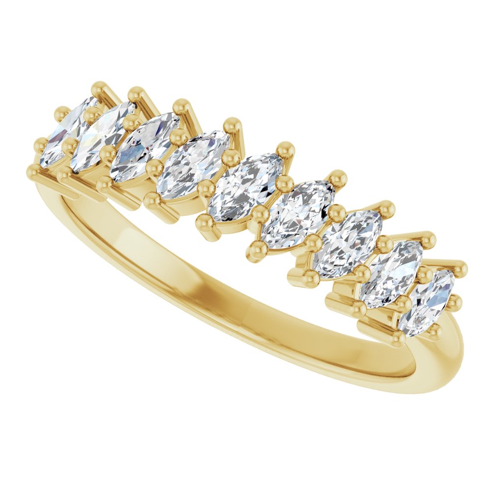 14K Yellow Gold 1/2 CTW Lab-Grown Diamond Anniversary Band