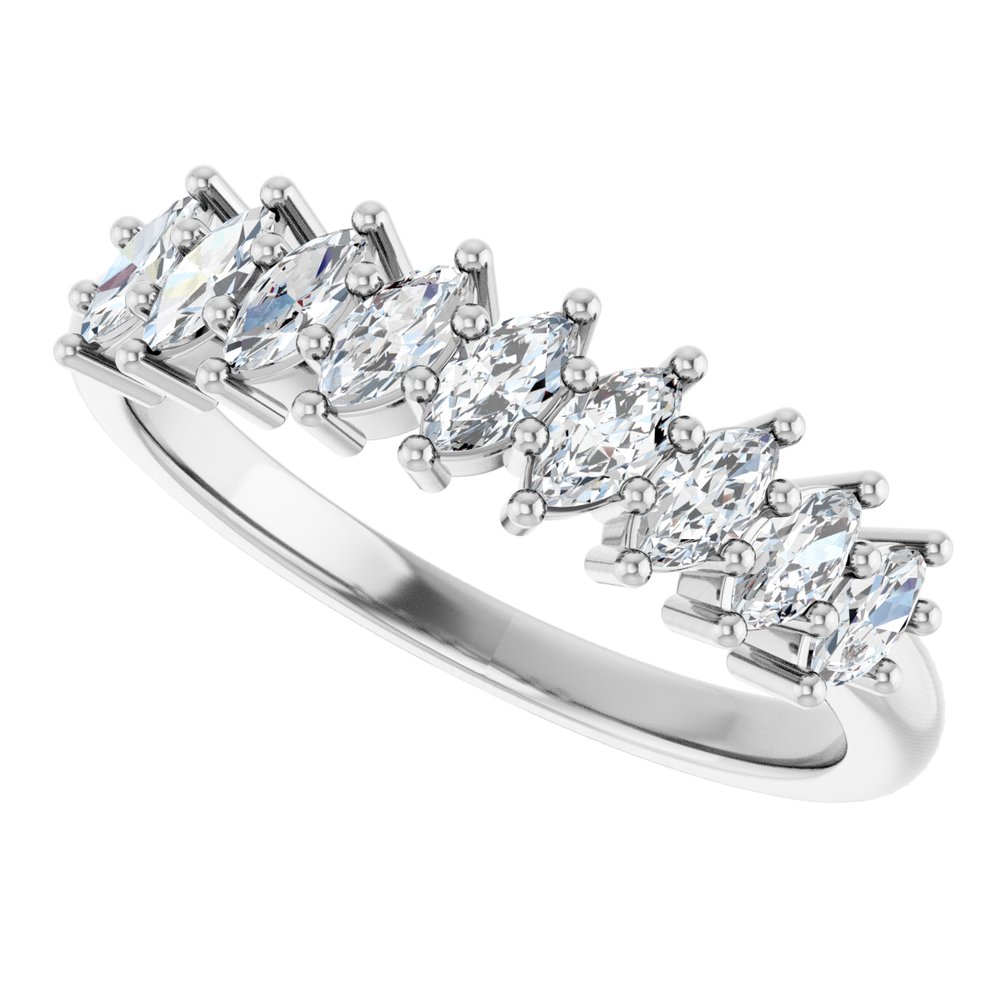 14K White Gold 1/2 CTW Lab-Grown Diamond Anniversary Band