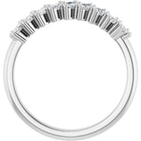 14K White Gold 1/2 CTW Lab-Grown Diamond Anniversary Band