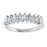 14K White Gold 1/2 CTW Lab-Grown Diamond Anniversary Band