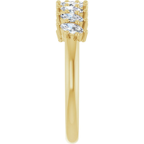 14K Yellow Gold 1/2 CTW Lab-Grown Diamond Anniversary Band