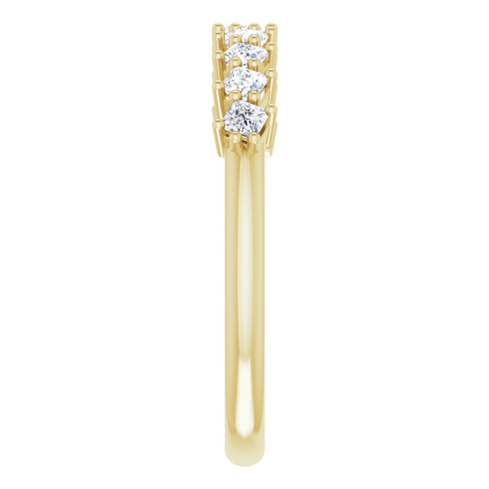 10K Yellow Gold 1/2 CTW Lab-Grown Diamond Anniversary Band
