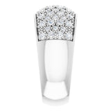 14K White 1 CTW Natural Diamond Micro Pave Ring