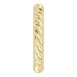 14K Yellow 3 mm Skinny Rope Band