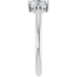 14K White 3/4 CTW Lab-Grown Diamond Anniversary Band