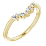 14K Yellow  1/8 CTW Natural Diamond Matching Band