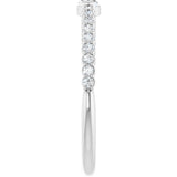 14K White Gold 1/4 CTW Natural Diamond Stackable Ring