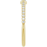14K Yellow Gold 1/4 CTW Natural Diamond Stackable Ring