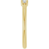 14K Yellow 1/5 CTW Natural Diamond Stackable Ring