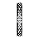 14K White Gold .06 CTW Natural Diamond Eternity Band Size 7
