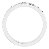 14K White Gold .06 CTW Natural Diamond Eternity Band Size 7