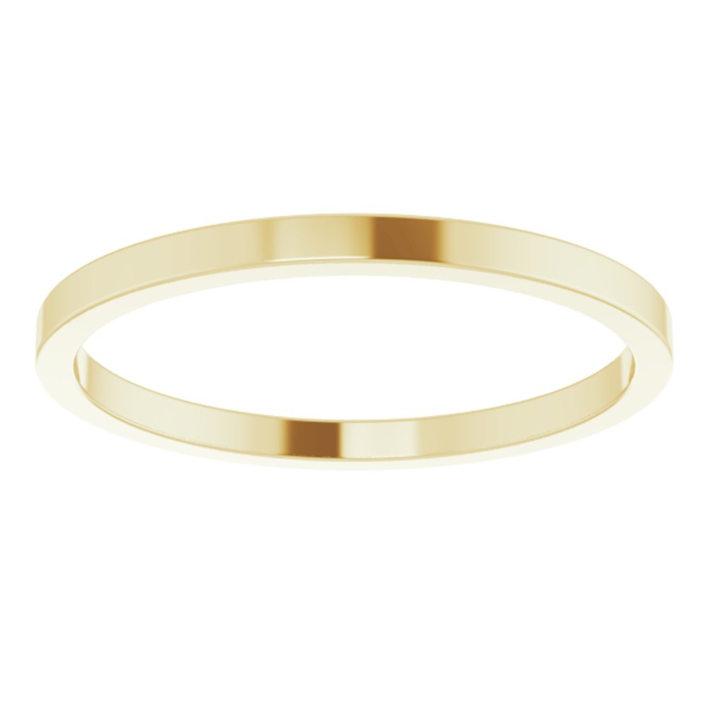 14K Yellow 1.5 mm Flat Band